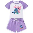 thumbnail image 1 of Stitch Children's Summer Short Sleeve Home Clothes Sports Suit, 1 of 2
