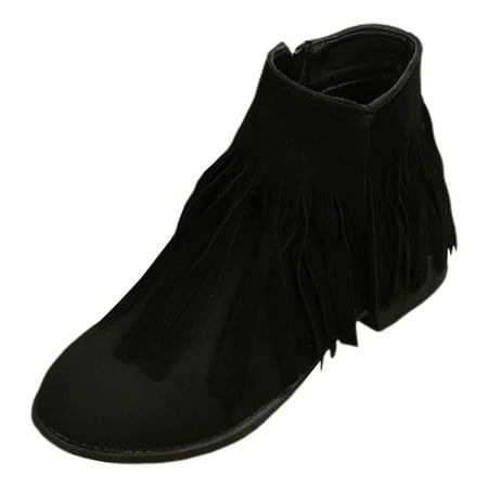 

Womens Ankle Boots Chelsea Booties Women s Casual Ankle Boots Tassel Boots Low Heeled Fashion Boots