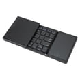 thumbnail image 4 of Teclado Bluetooth plegable con panel táctil de tamaño completo, compatible con 3 dispositivos, teclado plegable inalámbrico portátil recargable, 4 of 12