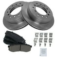 thumbnail image 2 of TRQ Rear Brake Pad & Rotor Kit Brake Pads Brake Rotor Ceramic Fits Select 2010-2022 Lexus GX460 Toyota 4Runner 2010-2014 FJ Cruiser, 2 of 5