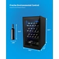 KUPPET 27 Bottles Wine Cooler, Compressor Freestanding Chiller