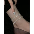 thumbnail image 4 of PERITANG Summer Rope Chain Anklets, Elegant Glitter Zinc Alloy Anklet for Women & s, Jewelry for Beach Party, Daily Clothing Decor, Trendy All-match & Exquisite Jewelry for Birthday Gift, 4 of 8