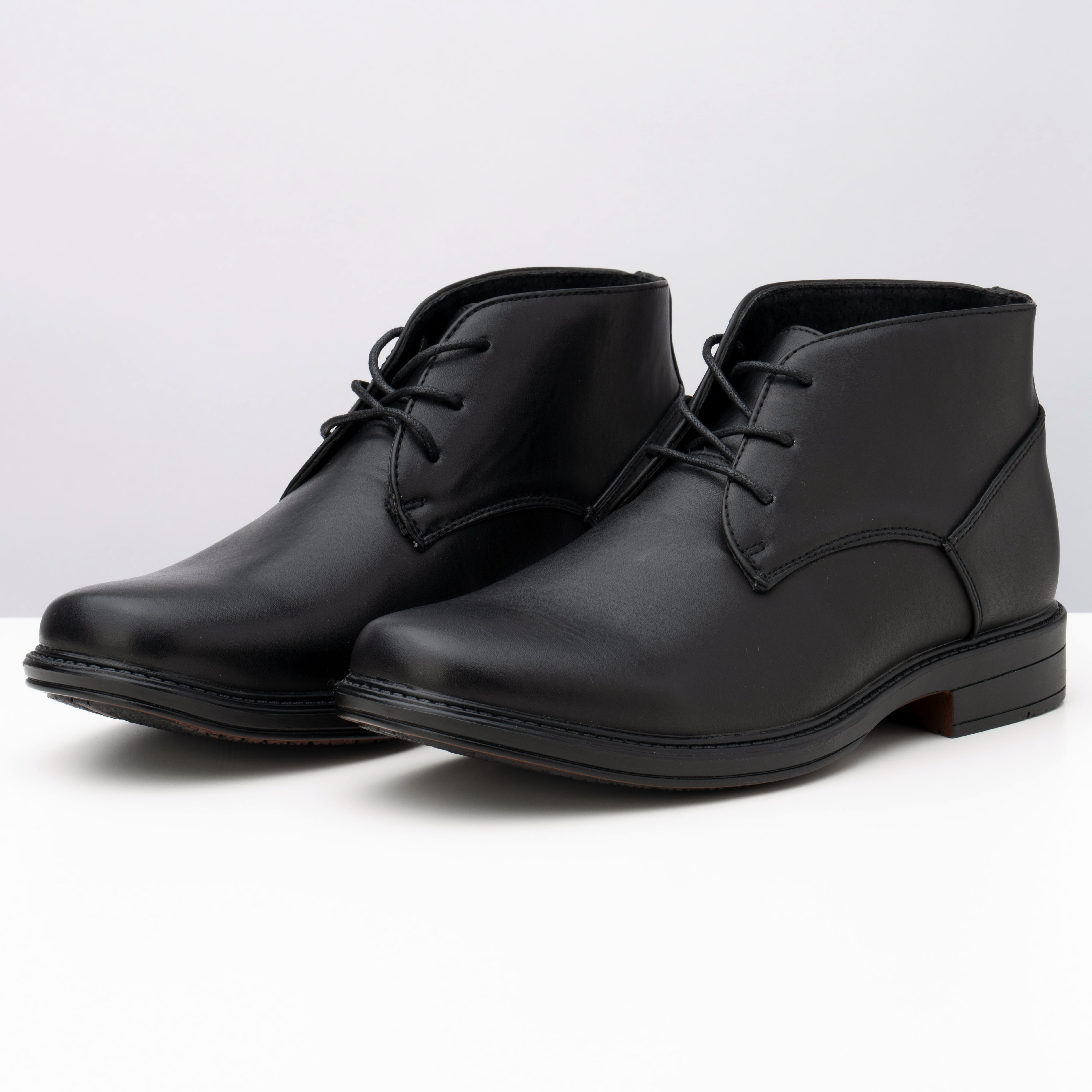 mens black leather ankle boots