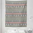 thumbnail image 1 of Ethnic Tapestry, Geometric Pattern Antique Culture Inspirations Civilizations, Fabric Wall Hanging Decor for Bedroom Living Room Dorm, 5 Sizes, Cream Black Ruby, by Ambesonne, 1 of 1