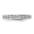 thumbnail image 4 of 14K White Gold Diamond, Lab Grown Round Ring Band Diamond VS SI, D E F, 1 2ct Channel , Size 6, 4 of 6
