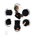thumbnail image 4 of Gustave 2 Pieces Baby Winter Hat Scarf Set, Knitted Warm Fleece Lined Skiing Cap Pompom Kids Beanie for Kids Girl Boy "Black", 4 of 10