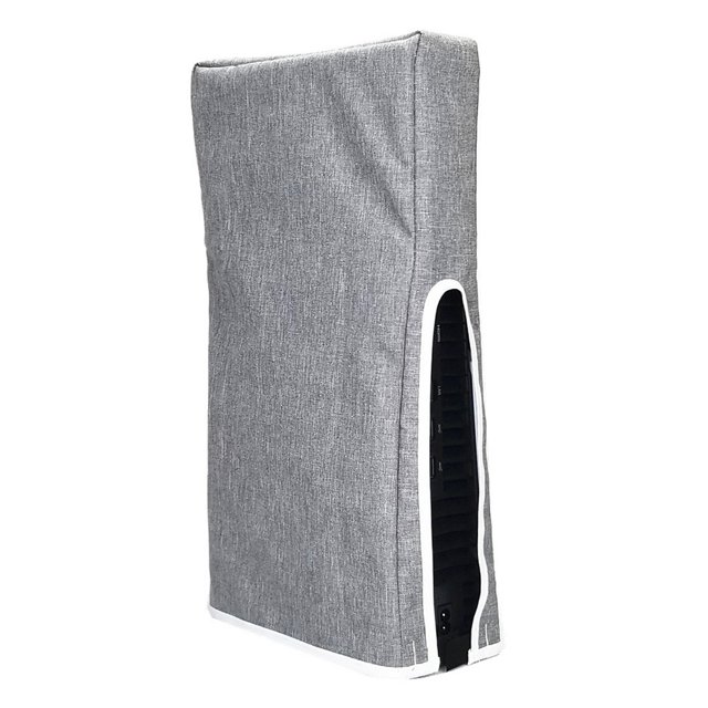 Cubrepolvo Impermeable al Salpicadura para PS5 Consola Pro - Protección en Negro & Gris