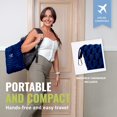 thumbnail image 2 of Manta de viaje BOACAY plegable para avión o coche con funda y clip, 2 of 7