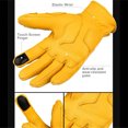 thumbnail image 2 of Tignapoo Touchscreen-Compatible Motorcycle Gloves with Ventilation, Anti-Slip Grip, and Adjustable Iron Buckle, Yellow, Size M, 2 of 7
