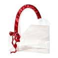 thumbnail image 2 of Doghiosgha Floral Bag Clear Flower Gift Tote Bag with Satin Ribbon Bouquet Wrapping Handbag for Wedding Birthday Party Use, ColorC, 2 of 6