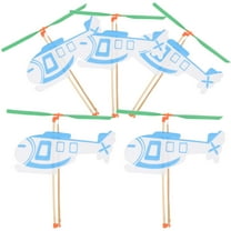 UPOUART 5-Pack Rubber Band Powered Glider Helicopters for Lightweight Flight and Imagination Development Toys