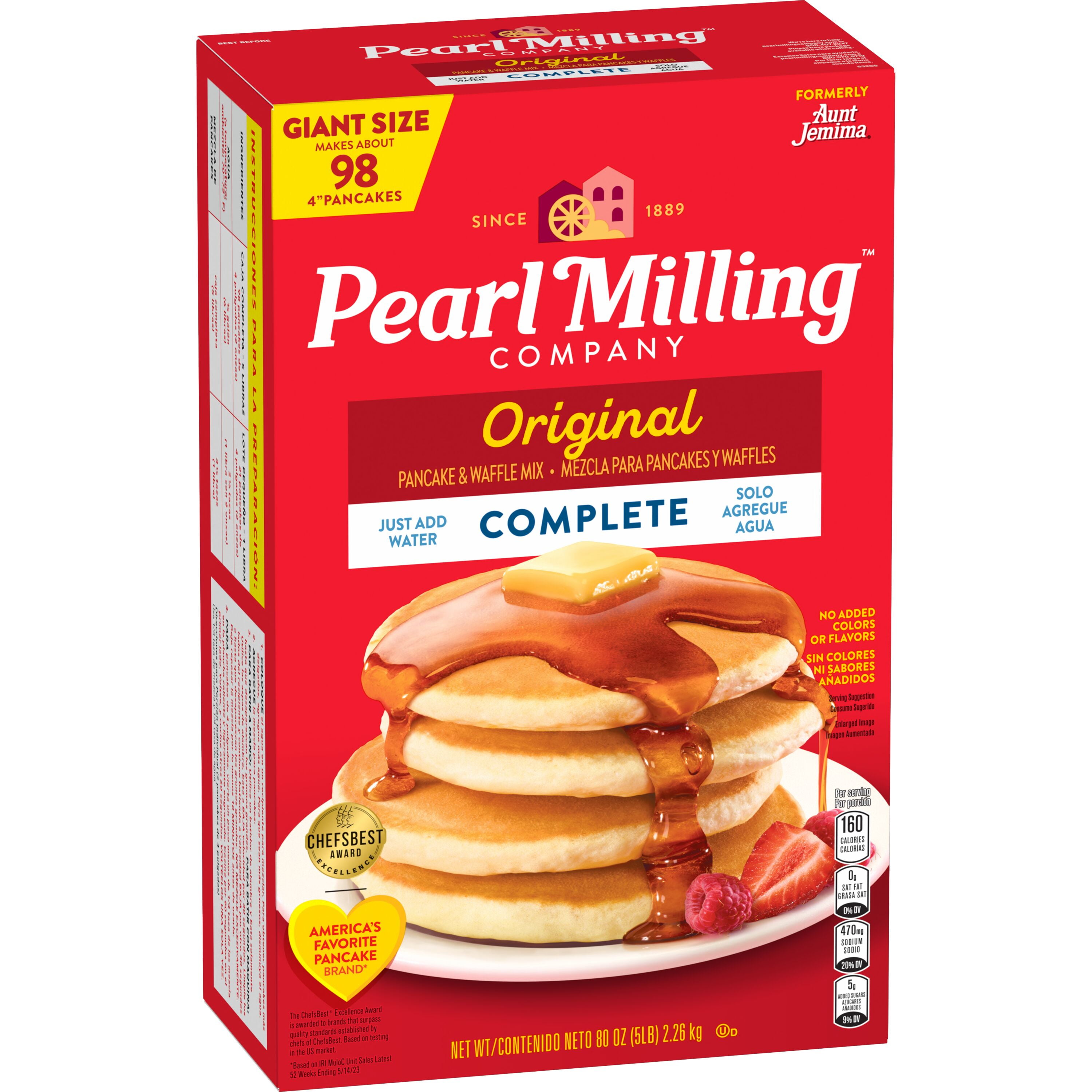 (6 pack) Pearl Milling Company, Complete Pancake Mix, 80 oz (Packaging May Vary)