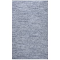 SAFAVIEH Montauk Bernadine Solid Cotton Area Rug, Navy/Blue, 3' x 5'