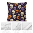 Creaon Velvet 16x16 inch Haunting Halloween Throw Pillow Covers, Set of