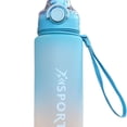 thumbnail image 2 of Botella De Agua Botella de agua de color degradado de 1000 ml con cubierta que rebota Botella deportiva para viajes (B) Hugtrwg Libre de BPA, 2 of 8