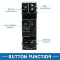 thumbnail image 3 of Interruptor de ventana eléctrica Unique Bargains No.254013DF0B para el lado del conductor delantero del Nissan Juke 2011-2017 en negro, 3 of 7