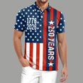 thumbnail image 2 of Polo Shirts for Men Short Sleeve Collared Golf Polos Casual Shirt Summer Printed Shirt, 2 of 5