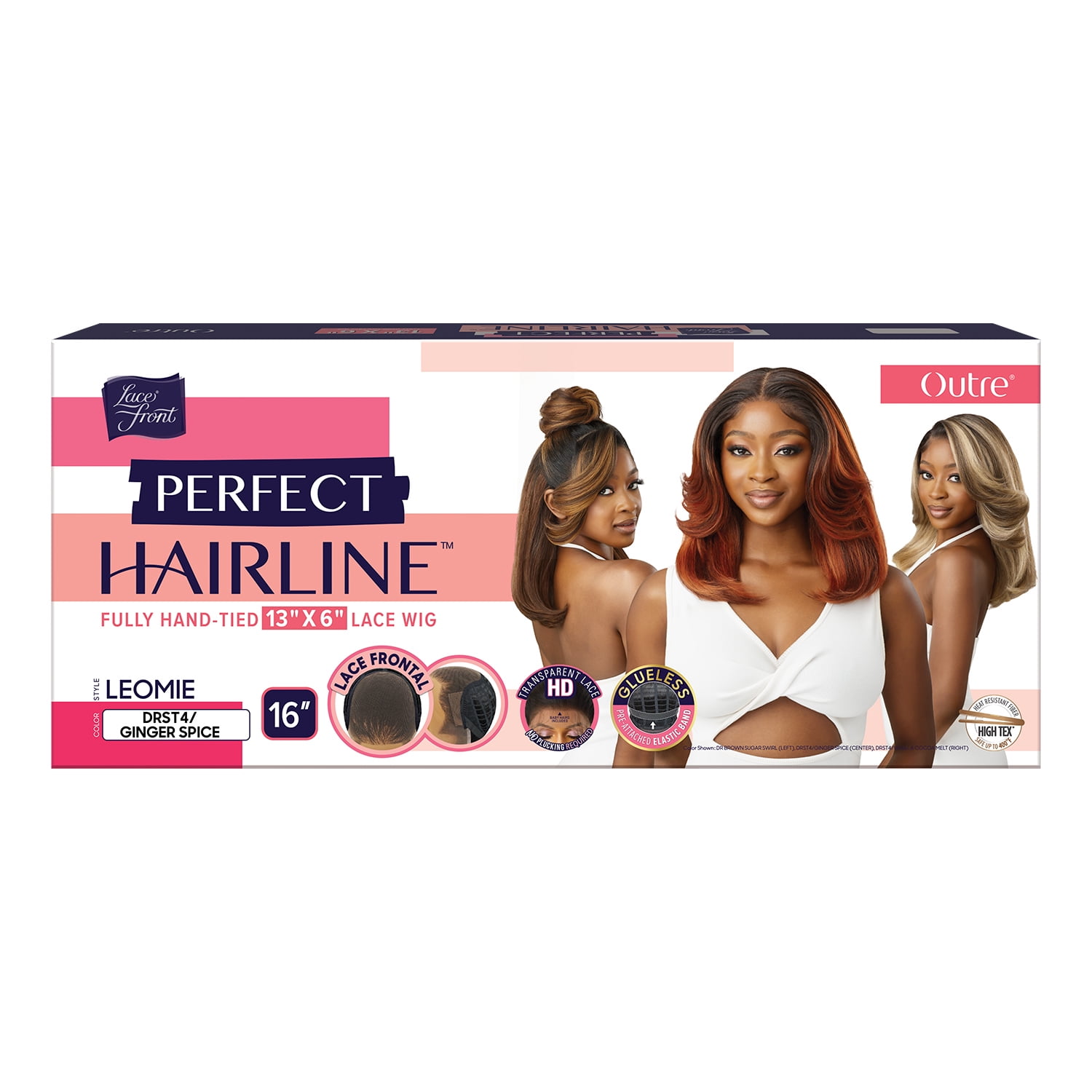 Outre HD Lace Front Wig Perfect Hairline Glueless Fully Hand-Tied 13X6 Lace Wig&nbsp;Leomie (STRGD)