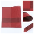 thumbnail image 2 of Unique Bargains Set of 8 Placemats for Kitchen Table Decor Red, 2 of 7
