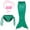 Green, variant on Tiweut Girls Bathing Suit 3Pcs Sequin Top, Bikini Bottoms Fish Tail Swimsuit Kids Beach Pool Swimwear,Blue
