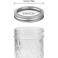 thumbnail image 2 of 24 Pieces Regular Mouth Canning Jar Replacement Metal Rings, Split-type Lids, Practical Screw Jar Bands Leak Proof Tinplate Metal Bands Rings, Compatible with Mason Canning Jars, 70mm Silver, 2 of 7