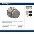 thumbnail image 3 of Schlage Custom FC21 BWE 618 KIN Bowery Knob with Kinsler Trim Hall-Closet and Bed-Bath Lock, Polished Nickel, 3 of 6