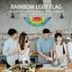 thumbnail image 5 of BRIGHTFUFU Bandera arcoíris del orgullo gay, pancarta LGBT arcoíris, decoración para fiesta del orgullo LGBT, 5 of 7