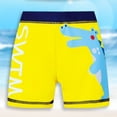 thumbnail image 5 of Quealent Boys Swim Trunks - Boy Bathing Suit Quick Dry Beach Swimsuit Toddler Stretch Shorts and Swimming Cap (Yellow, 7-8 Years), 5 of 6