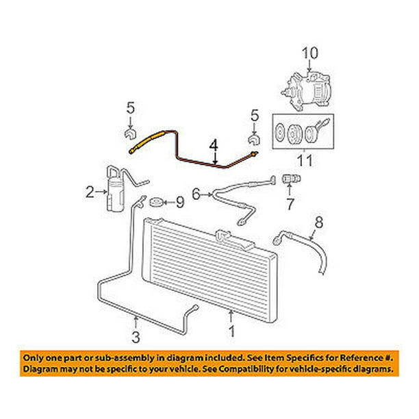 Dodge CHRYSLER OEM 0408 Ram 1500 AC A/C Air ConditionerLiquid Line