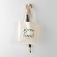 thumbnail image 5 of CafePress - Grow Food Not Lawns Tote Bag - Unisex Canvas Tote Bag, Beige, 1-Piece, 5 of 7