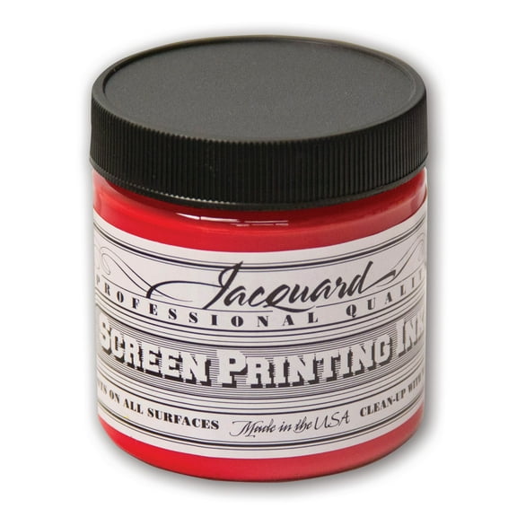 Jacquard Professional Screen Printing Ink, 4 oz., Bright Red