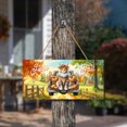 thumbnail image 3 of Hello Fall Autumn Maine Coon Pumpkins Pickup Truck Landscape Wood Sign Cat Lover Kitten Owner Gifts Hanging Wall Home Decor - 13011, 3 of 5