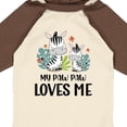 thumbnail image 4 of Inktastic Zebra My Paw Paw Loves Me Boys or Girls Long Sleeve Baby Bodysuit, 4 of 5
