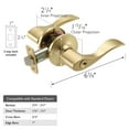thumbnail image 6 of Design House Springdale Universal Interior/Exterior Keyed Entry Door Handle, Satin Gold, 6 of 19