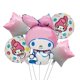 thumbnail image 5 of Sanrio-Globos decorativos de dibujos animados para niños y niñas, juguete decorativo con diseño de My Melody, Cinnamoroll, regalo de fiesta de cumpleaños, 5/10 piezas（20240416C01-5 Otros, 5 of 5