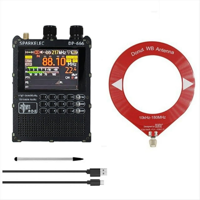 Radio DP-666 TEF6686 de Alta Sensibilidad, Banda , FM/LW/MW/SW, ESP32, Pantalla Táctil IPS de 2,8 Pulgadas, Compatible con Actualización de Firmware.