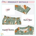 thumbnail image 2 of Pajama Cute Bunny Carrot Daisy Cute Comfortable Cotton Two-piece Pajama Set, 2 of 7