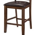 thumbnail image 4 of Benjara Mid Century Modern Style Dining Chairs with Flared Back, Set of 2, Brown, 4 of 5