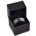 thumbnail image 3 of Tungsten Nevada The Silver State Band Ring 8mm Men Women Comfort Fit Black Step Bevel Edge Brushed Gray Polished, 3 of 4
