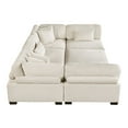 thumbnail image 4 of Lexicon Traverse 6-Piece Corduroy Fabric Modular Sectional in Beige, 4 of 9
