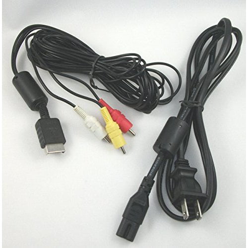 Ps3 Playstation 3 Hookup Connection Kit Power Cord Composite Av Cable Walmart Com Walmart Com