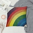 thumbnail image 2 of PHYHOO AVOIN Happy St Patricks Day Saying Throw Pillow Cover, Watercolor Rainbow Lucky Clover Cushion Case for Sofa Couch, 2 of 5