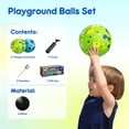 thumbnail image 3 of Playground Balls U&C Planet, 15 cm, goma, paquete de 2 unidades con bomba, 3 of 9