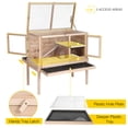 thumbnail image 3 of Aivituvin Wooden Guinea Pig Cages Indoor with Removable Stand, Anti Chewing Rabbit Hutch with Ramp and Wire Mesh, 2 Story Small Animals House Habitat with Pull Out Tray, Natural, 3 of 9