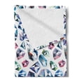 thumbnail image 2 of Diamond Soft Flannel Fleece Throw Blanket, Small Larges Watercolor Style Shaded Diamond Crystal Stones Wealth Bridal Theme, Cozy Plush for Indoor and Outdoor Use, 50" x 70", Multicolor, by Ambesonne, 2 of 5