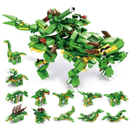 UPC: 0682698719282 | PANLOS 12 in 1 Tyrannosaurus Dinosaur Model Building Bricks  577 Pieces