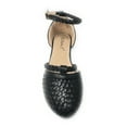 thumbnail image 2 of Victoria K Women's Basket Weave With Braid Straps Ballerina Flats, 2 of 5