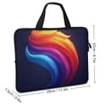 thumbnail image 2 of JRXY Minimalist Concept Logo Rainbow Super Minimalist Laptop Bag Diving Fabric Computer Protective Handle Case Soft Carrying Travel Case (Idea) 10inch, 2 of 5