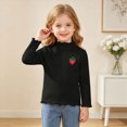 thumbnail image 2 of 18-24 Months Toddler Girls T-Shirts Tee,Long Sleeve Cute Shirts for Girls Mock Neck Fall Winter Clothes Daily Casual Tops for 6 12 18 24 Months 2T 3T 4T 5T Kids Girls Clothes, 2 of 6