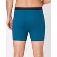 thumbnail image 2 of Hanes Ultimate Underwear Boxer Briefs Pack - 4-Pack - ComfortSoft Moisture-Wicking Cotton Black/Gray/Stripe/Teal L Men's, 2 of 8